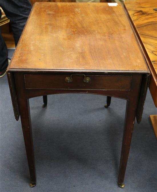 A George III mahogany Pembroke table